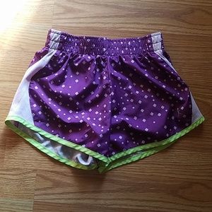 Kids purple athletic shorts